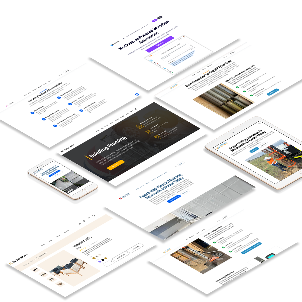 Website Design Tiles Image